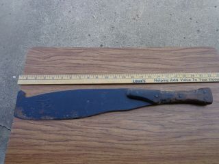Vintage Steel Knife Sugar Cane/ Corn Machete Jungle Knife 22 " Long