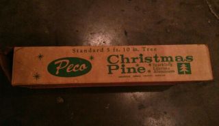 Vintage Peco 5 Foot 10 Inch Aluminum Christmas Tree