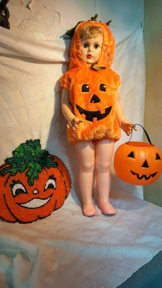 1960s Pattie Playpal Type Doll Ae 3651 Walker Halloween Baby Girl Outfit Shoes