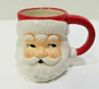 Santa Claus Face Coffee Mug Cup Christmas Target Threshold Red White