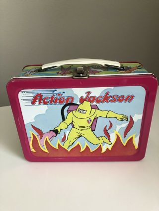 Vintage Very Rare 1973 Action Jackson Metal Lunchbox Joe Soucy