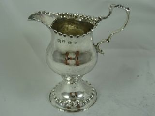 Vintage,  George Iii Solid Silver Milk Jug,  1793,  83gm