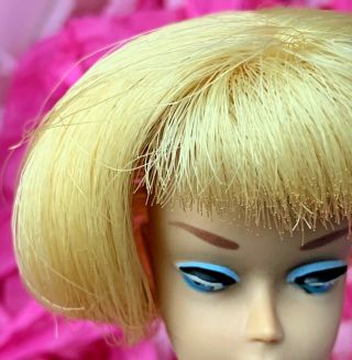 Vintage Barbie Low Color Pale Blonde American Girl Doll Head ALL 3