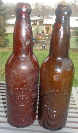 2 Bottles Pre Pro Erie Pa C M Conrad 1896 And 1898