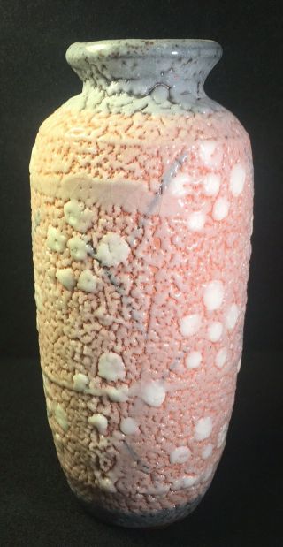 Vintage Japanese Shino Glazed Ceramic Pottery Vase Asian Art 7 "