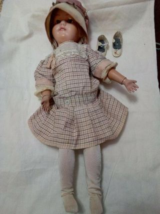 Antique 21 Inch Schoenhut Miss Dolly Doll