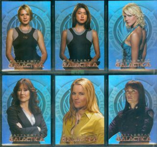 Battlestar Galactica Season 2 (w 1 - 6) Women Of 6 Card Insert Set
