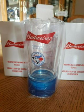 Budweiser Toronto Blue Jays Blue Light Run - Synced Glass - Sync To Any Mlb Team