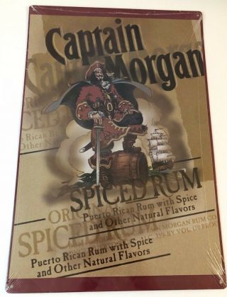 Captain Morgan Spiced Rum Metal Sign Tin 12 " X18 "