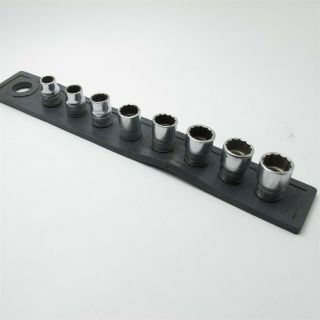 Snap - On Tools (8) Piece Metric Socket Set 12 Point 9 - 16mm Usa