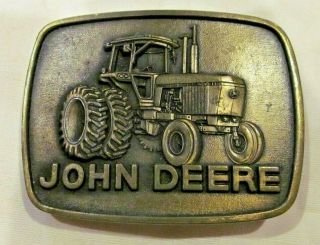 Vintage John Deere Belt Buckle 4840 Tractor With Duals Dated 1977