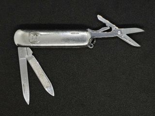 Victorinox Swiss Army Wenger Delemont Silver Pocket Knife