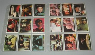 Star Trek 1976 Topps Trading Cards Near Complete Set - 87 Cards And 18 Stickers
