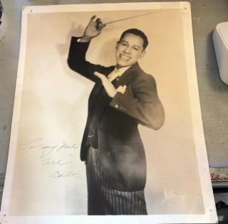 Signed Cab Calloway Promo Photo Very Rare Young Vintage Autograph Of Cab