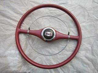 Vintage 1946 1947 1948 Oem Chey Chevrolet Steering Wheel With Ring & Horn Button
