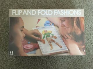 Vintage 1981 Tomy Flip And Fold Fashions Design Kit Nrfb