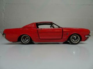 RARE Vintage HAJI 1965 Ford Mustang Fastback Tin Toy with Car Doors that Open 2