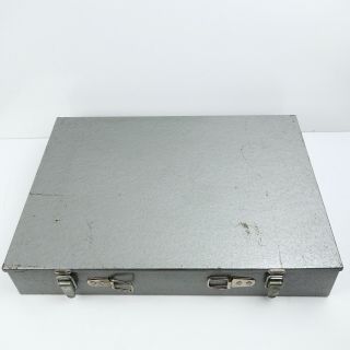Vintage Grumbacher Metal Art Box Artist Box Supplies Industrial Supply Case