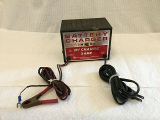 Vtg Woodward Schumacher Hy Charge Solid State Battery Charger 2 Amp 6/12v Usa