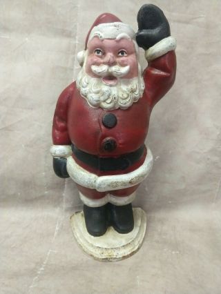 Hubley Santa Clause Cast Iron Doorstop (antique Vintage Christmas)