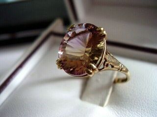 Gorgeous Vintage 9ct Gold Gem Stone Set Ladies Ring