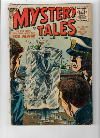 Mystery Tales 38 - Grade 2.  0 - " The Man With Two Faces,   The Ice Man "