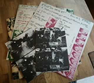 Rolling Stones 2x Lp Exile On Main Street Uk Rolling Stones 1st Press Postcards,