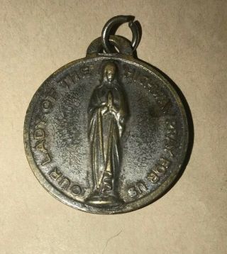 Vintage Our Lady Of The Highway Pray For Us Medal St.  Christopher Travel Medal
