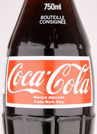 Canada 750 ml Coca - Cola ACL bottle 3