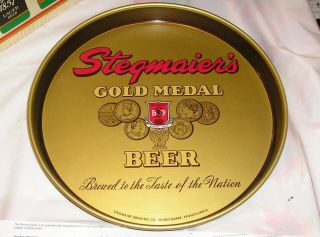 Stegmaier Gold Medal Beer Serving Tray - Wilkes - Barre,  Pa - 12 " Diameter
