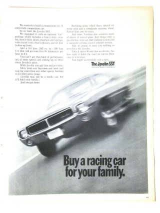 Javelin Sst Cars Print Ad 1967,  