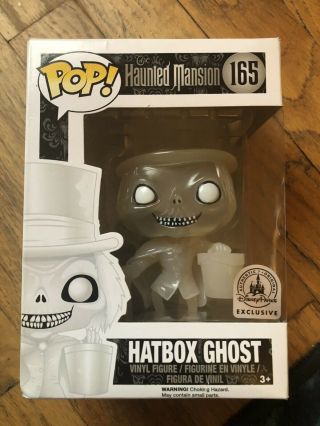 Funko Pop Haunted Mansion Hatbox Ghost Disney Correct Box Nib 165 Not Error