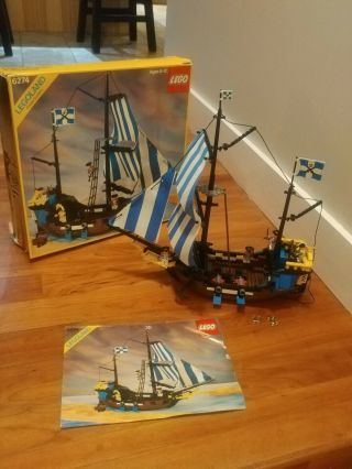 Lego Pirates Caribbean Clipper (6274) Complete W/shooting Cannons And Box