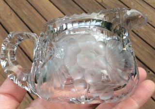 Tuthill ABP Cut Glass Vintage Pattern Creamer 3