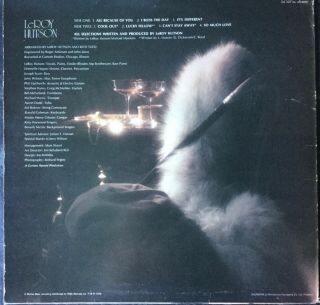 Leroy Hutson Hutson (UK 70s Soul LP Warner Bros.  1975) 3