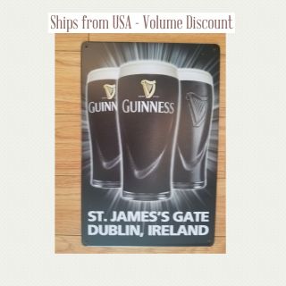 Guinness Sign St.  James Gate Dublin Ireland Guinness Sign Vintage Guinness Sign