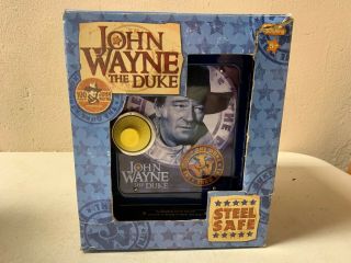 Schylling John Wayne “the Duke” Steel Safe - Combination Lock And Alarm
