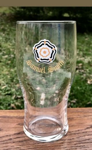 3 Samuel Smith Old Brewerytadcaster,  Yorkshire Rose Flower Logo Beer Pint Glass