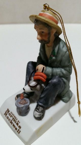 Vintage Norman Rockwell Figurine,  Holiday Ornament,  Collectable 1996, 2
