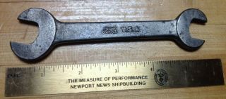 Vintage Ford Motor Co.  Signed Open Ended Hand Wrench