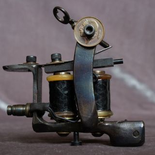 Color Packer Tattoo Machine Handmade Rusty Relics Dr.  Blood Vintage Antique