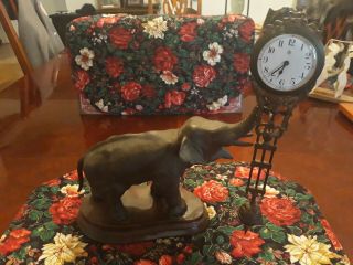 Junghans Style Mystery Elephant Swinger Desk Mantle Clock German Maker
