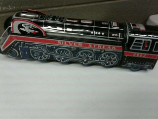 Vintage Modern Toys Silver Streak 6682 Tin Train Locomotive 15.  5 " Long (c32)