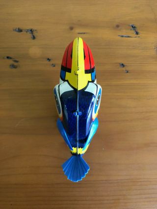 VINTAGE LEHMANN TIN ZULU COLORED TOUCAN WIND - UP TOY - MADE IN WEST GERMANY 3
