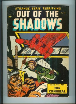 Out Of The Shadows 13 Pre - Code Horror Vg,  W/ Ct