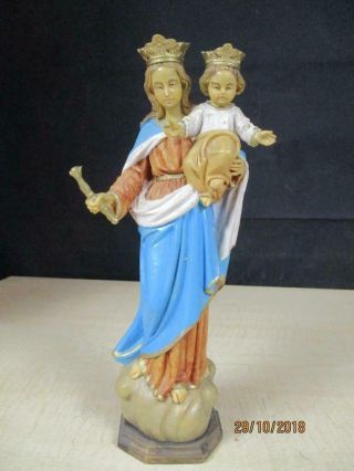 Vintage Depose Italy Fontanini Mary With Child Baby Jesus Figurine
