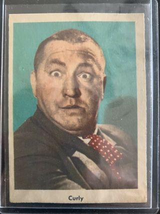 1959 Fleer The Three Stooges Trading Card 1 Curly
