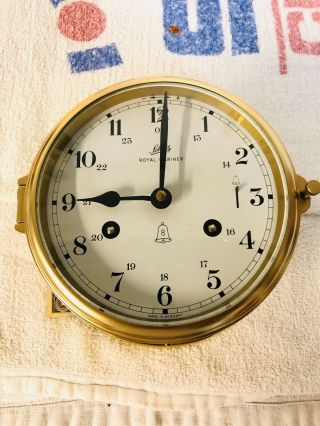 Schatz Royal Mariner Ships Clock 8 Days Strong Clock.