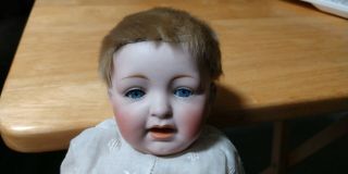 Antique Jdk Kestner Baby Boy Doll Bisque Head Hair 10 "