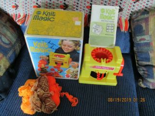 Knit Magic Mattel 1974 With Vintage Box And Instructions.  Box.